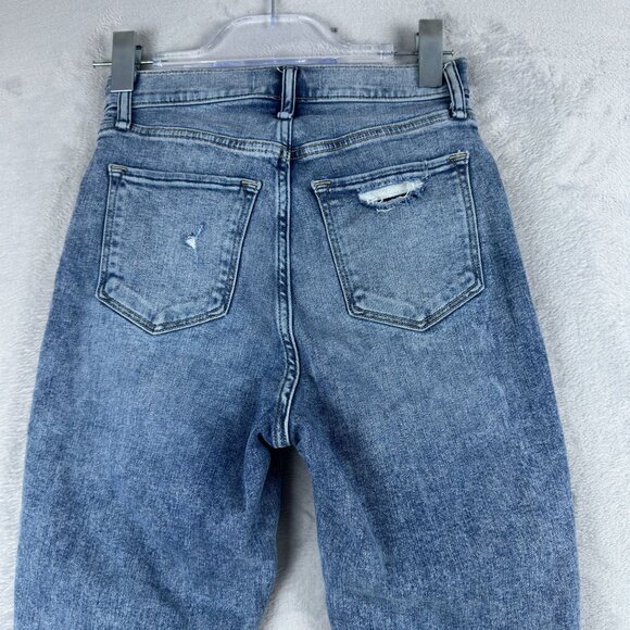Abercrombie & Fitch Skinny Jeans SZ 26/2s Womens Ankle High Rise Distressed Blue - Picture 3 of 11